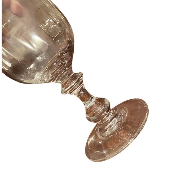 Mikasa Clear Crystal French Countryside 6 3/4" Wine Glasses Set (5) Shapely Stem - Picture 7 of 8